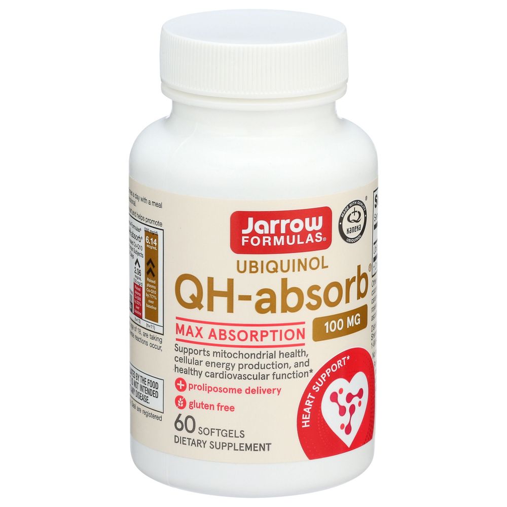 Jarrow Formulas Qh-absorb Ubiquinol 100mg Softgels, 60 Count