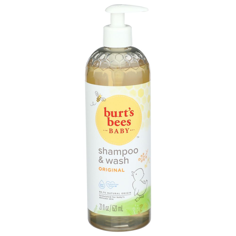 Burts Bees Original Baby Shampoo and Wash, 21 Fluid Ounce