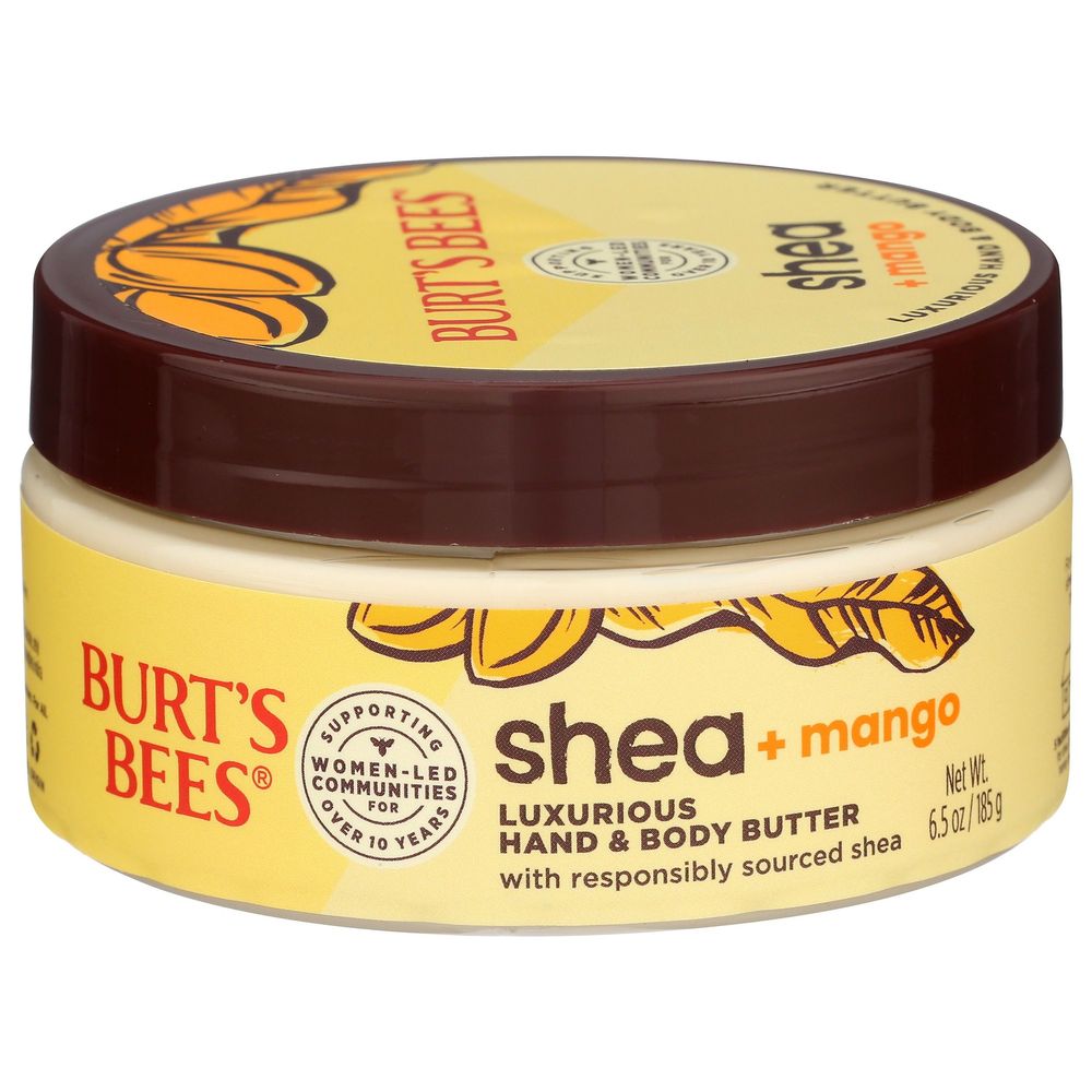 Burts Bees Shea and Mango Luxurious Hand and Body Butter, 6.5 Ounce