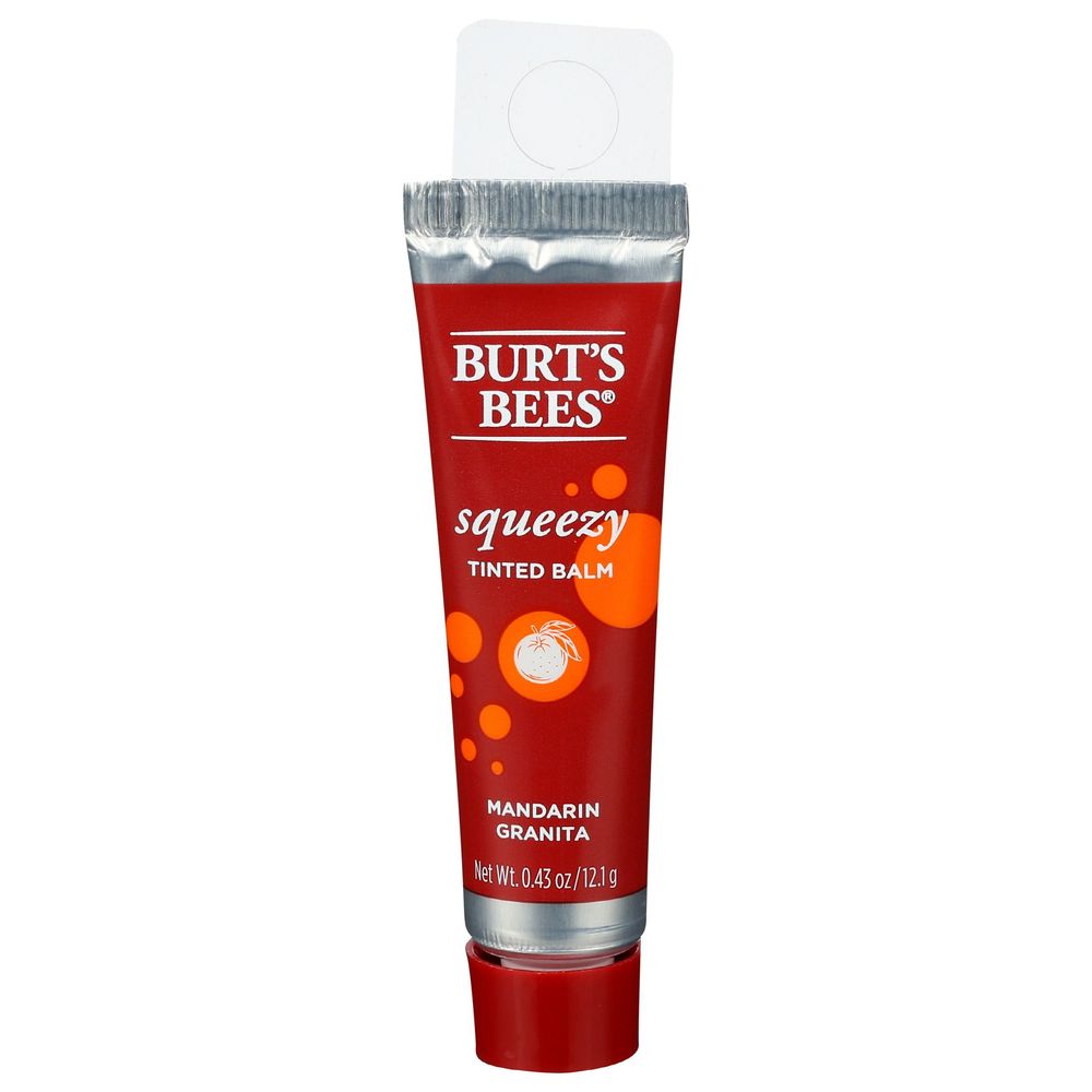 Burts Bees Mandarin Granita Squeezy Tinted Balm, 0.43 Ounce -- 3 per case