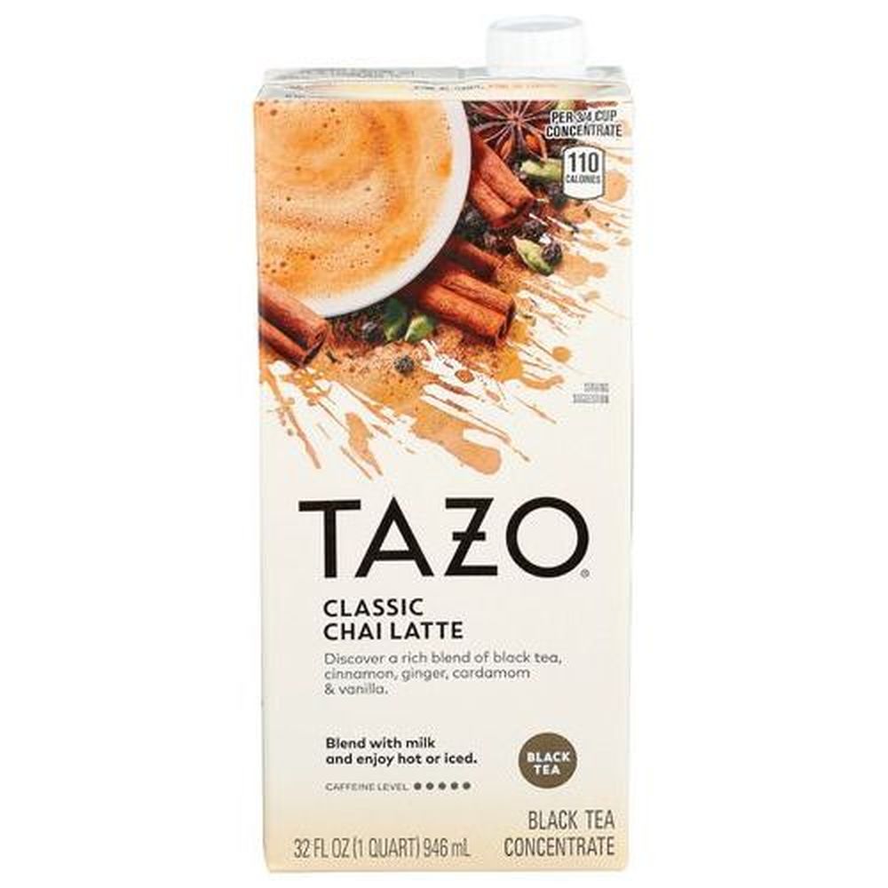 Tazo Classic Chai Latte Black Tea Concentrate, 32 Fluid Ounce -- 6 Per Case