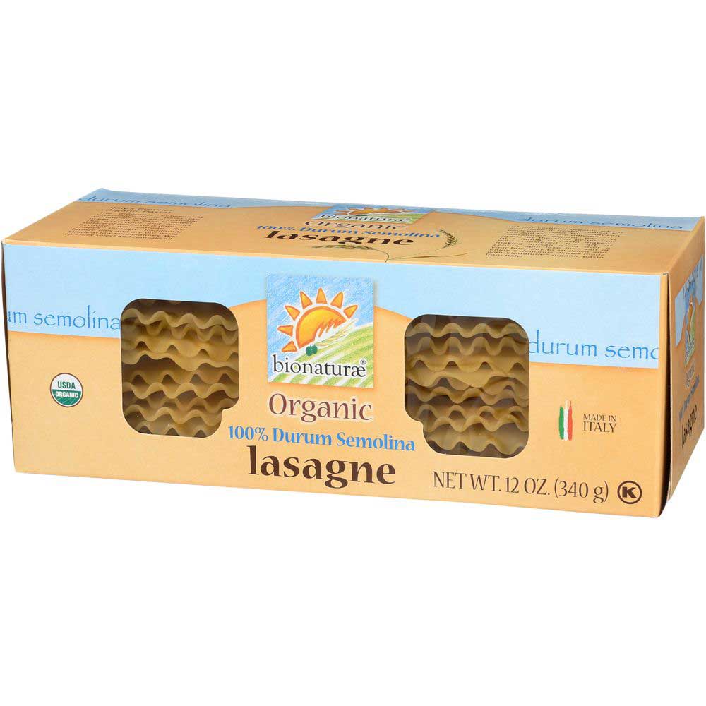 Bionaturae Organic Lasagna Pasta, 12 Ounce -- 12 Per Case