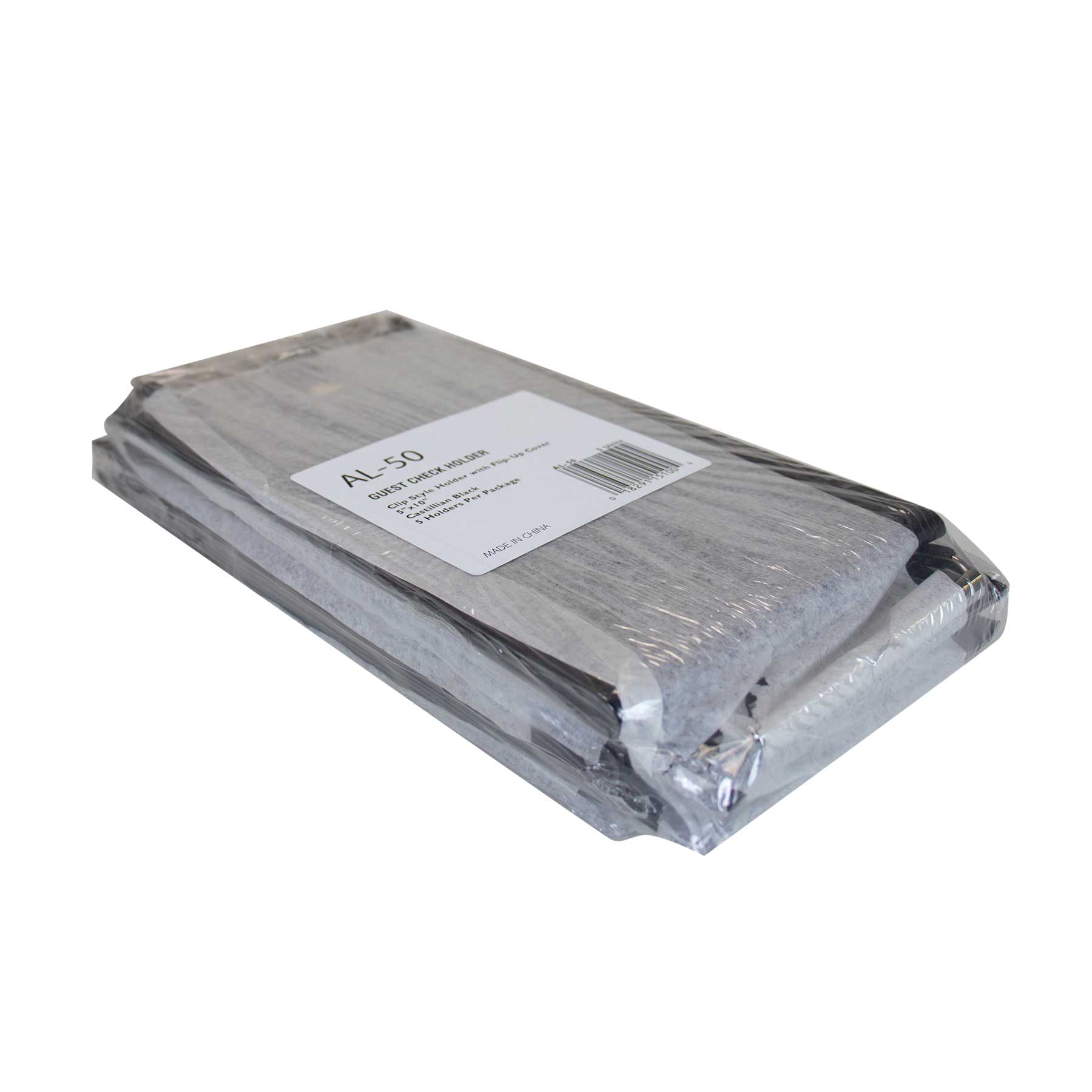 Ncco Black Castilian Guestcheck Holder, 10.5 Inch -- 5 Per Case
