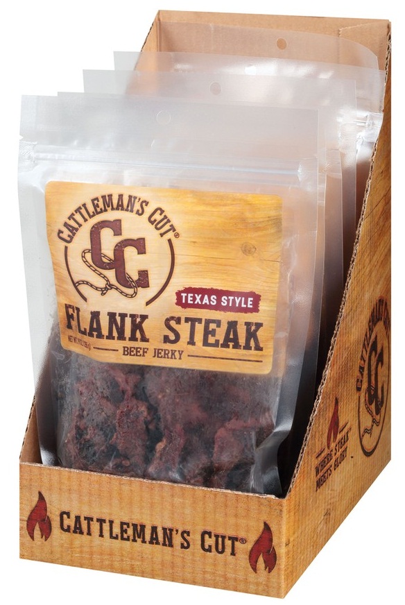 Cattleman's Cut Texas Style Flank Steak Beef Jerky, 9 Ounce -- 6 Per Case