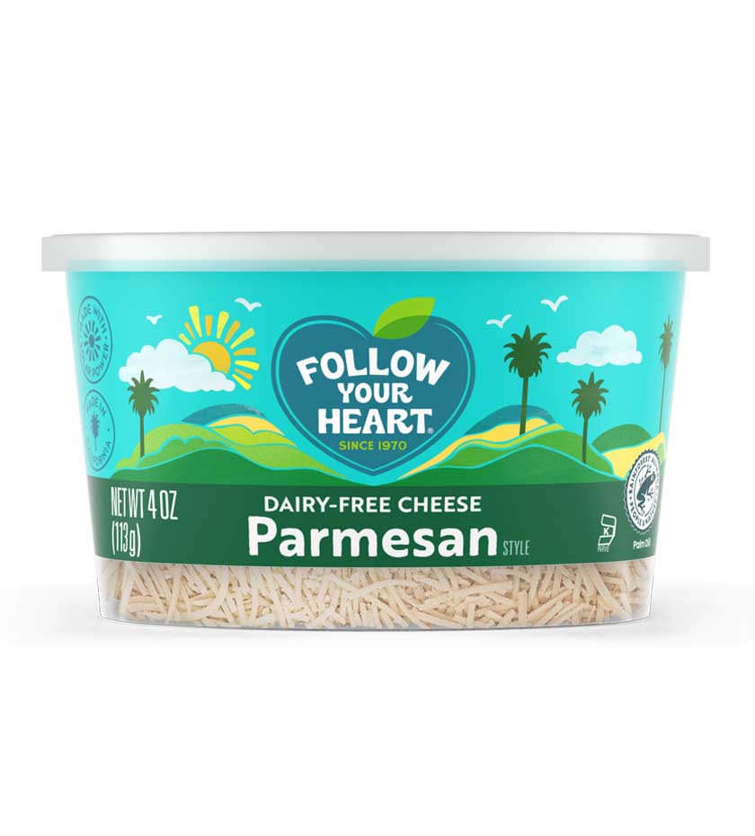 Follow Your Heart Parmesan Style Shredded Cheese Alternative, 4 Ounce -- 8 Per Case