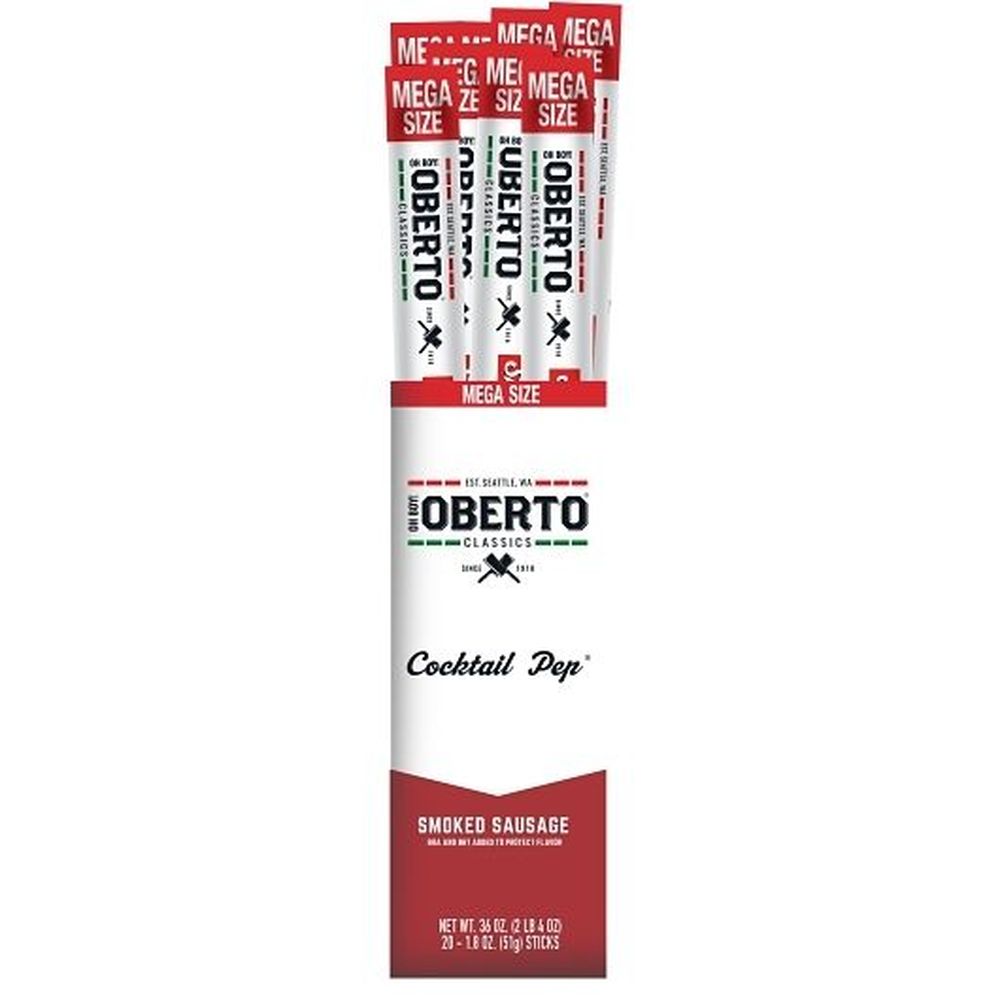 Oberto Cocktail Pep Smoked Sausage Sticks, 1.8 Ounce -- 120 per case