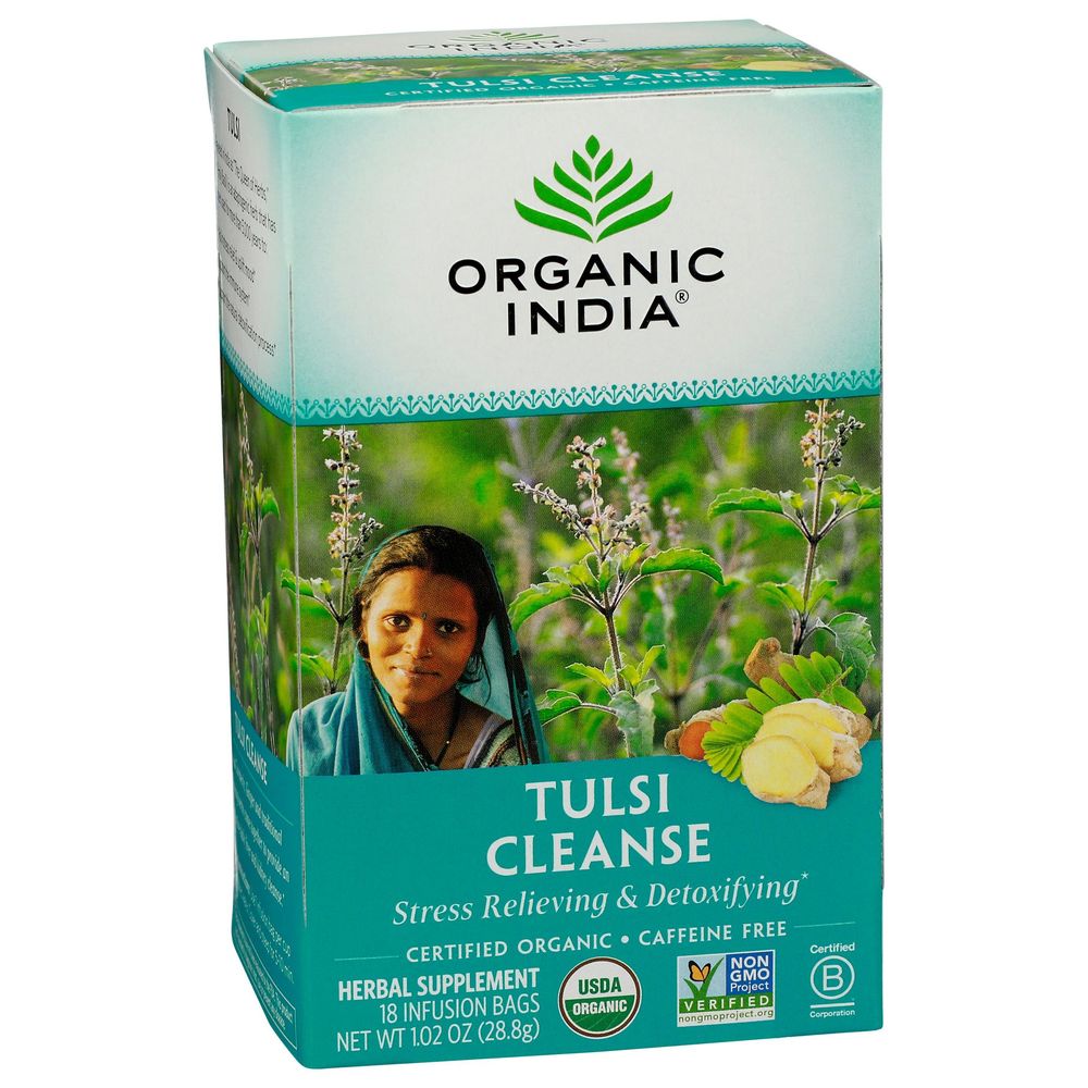 Organic India Organic Tulsi Cleanse Tea, 18 tea bags -- 6 per case