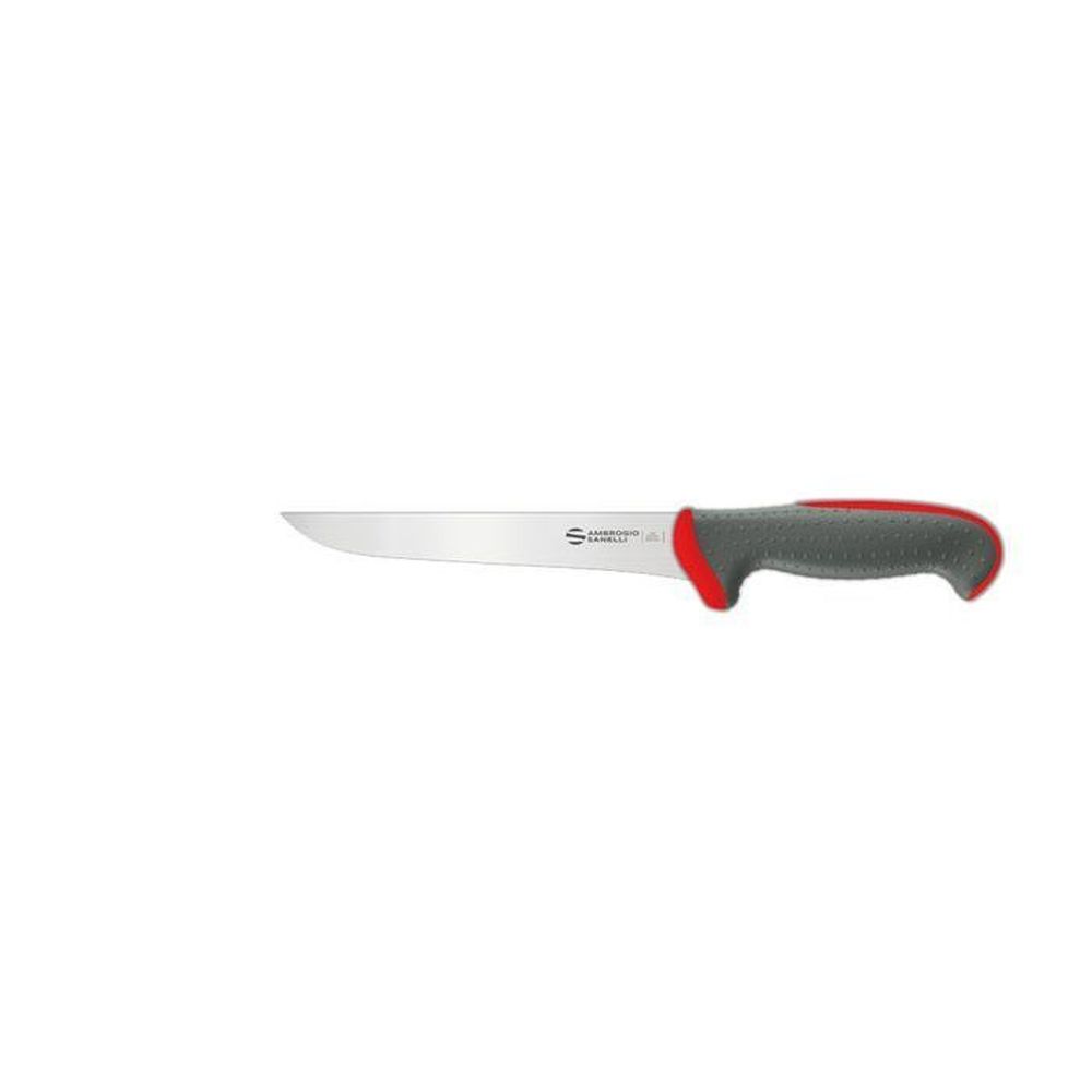 Ambrogio Sanelli Tecna Red Narrow Boning Knife With Semi Polished Blade Finishing, 6.25 Inch