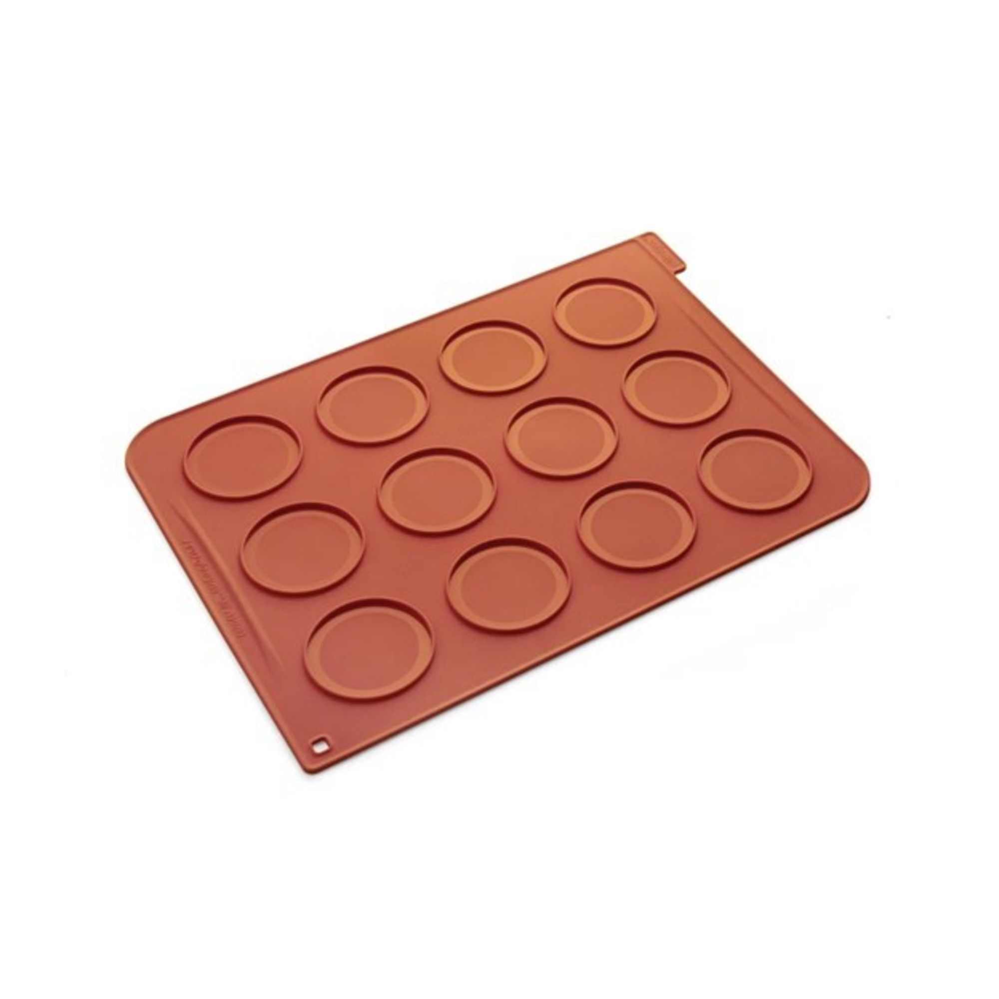 Silikomart Silicone 12 Cavities Whoppie Mat, 15.75 X 12 X 0.05 Inch