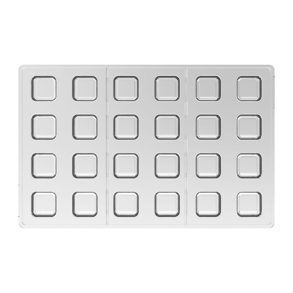 Silikomart Cubo 01 Kit Tritan And Silicone Mold Set, 21 X 21 X 21 Millimeter