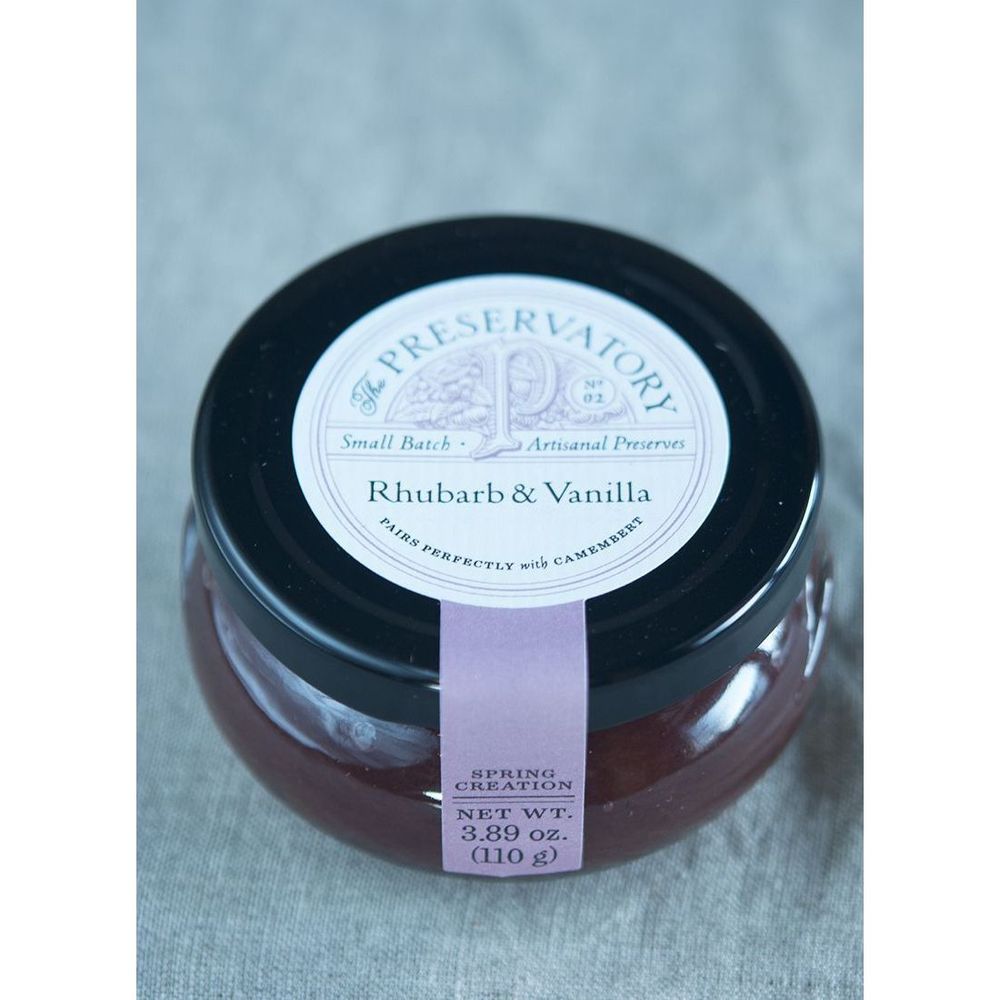 The Preservatory Rhubarb And Vanilla Preserves, 3.89 Ounce -- 12 Per Case
