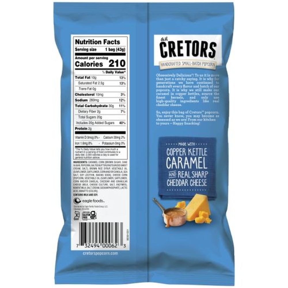 Palomitas De Maíz Reventadas Sabor Queso Y Caramelo G.h. Cretors, 1.5 Onzas -- 12 Por Caja