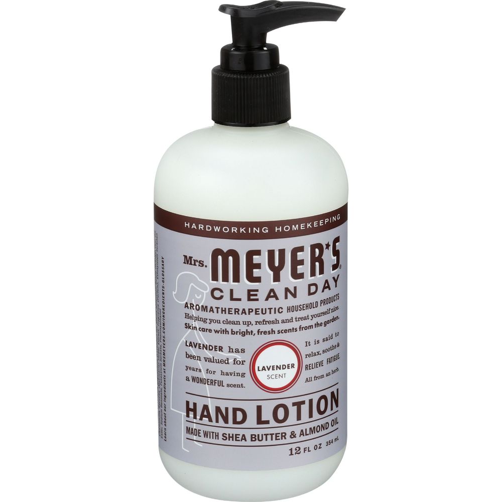 Mrs Meyers Lavender Scent Hand Lotion, 12 Fluid Ounce -- 6 per case
