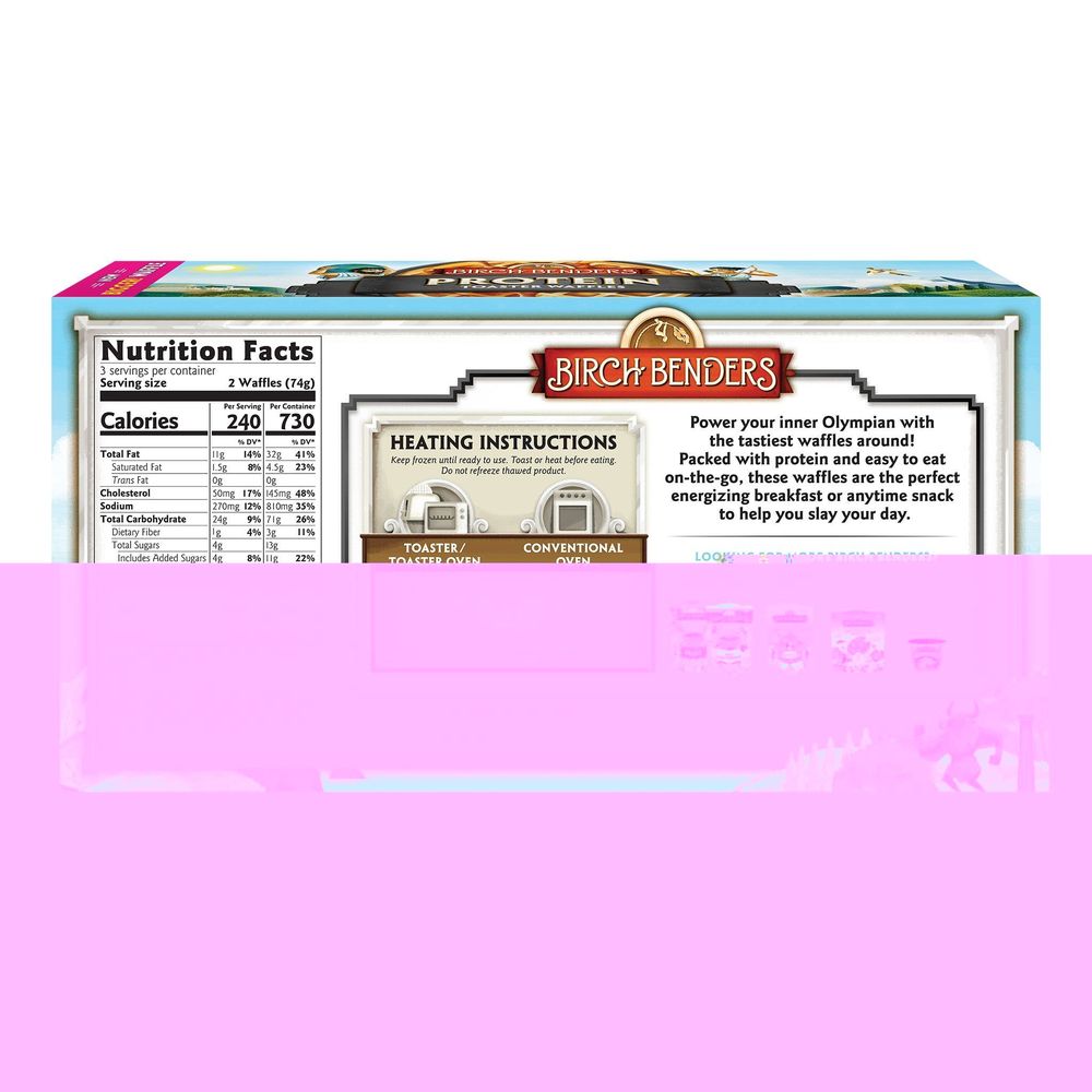 Birch Benders Protein Toaster Waffles, 7.8 Ounce -- 8 Per Case