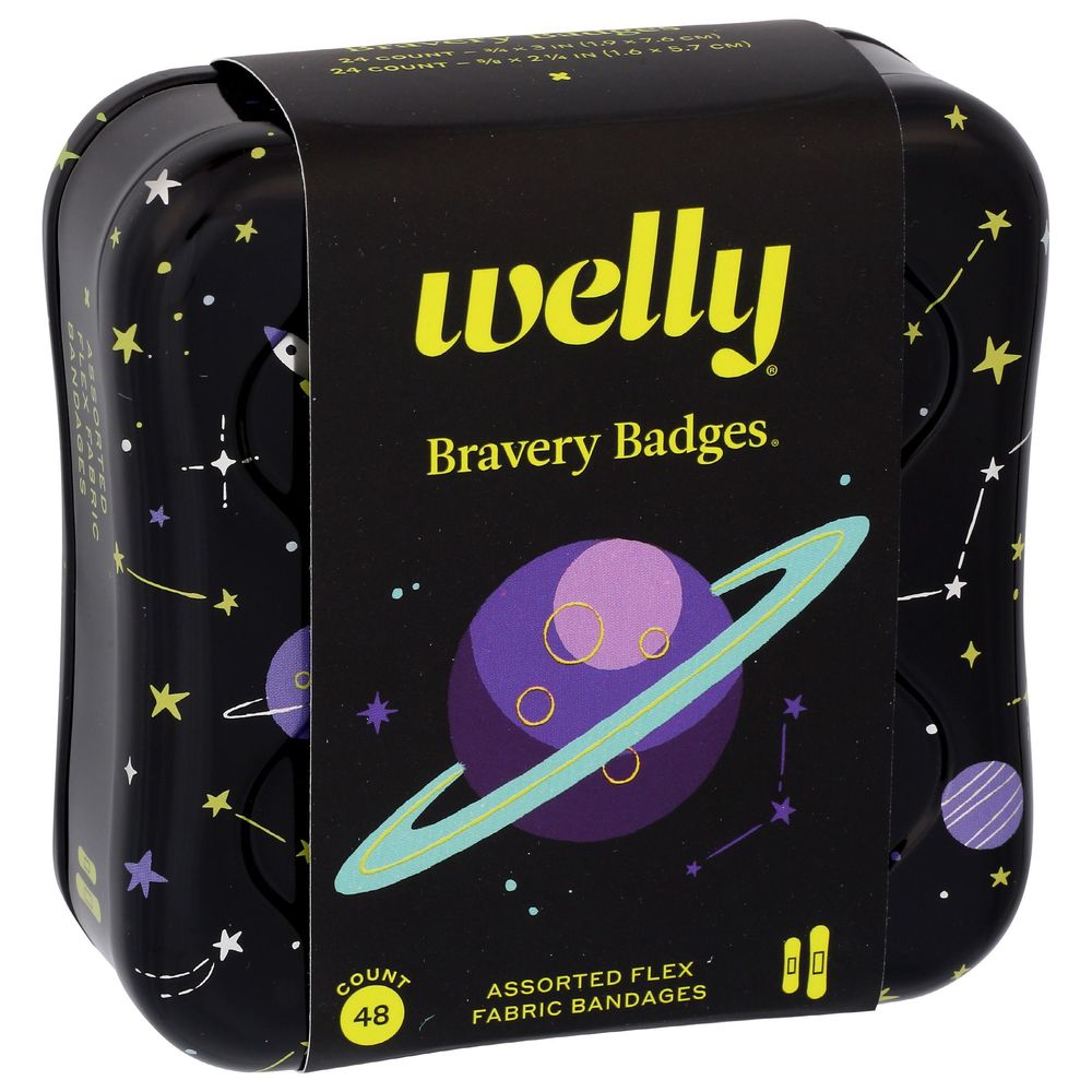 Welly Space Flex Fabric Bravery Bandages, 48 Count