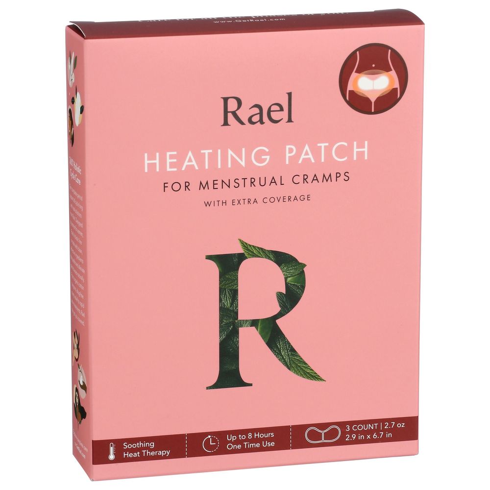 Rael Extra Coverage Heating Patch, 3 Count