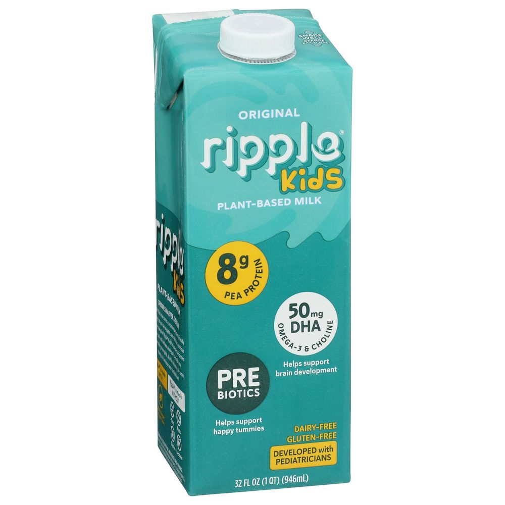 Ripple Original Plant Based Milk For Kids, 32 Fluid Ounce -- 6 Per Case