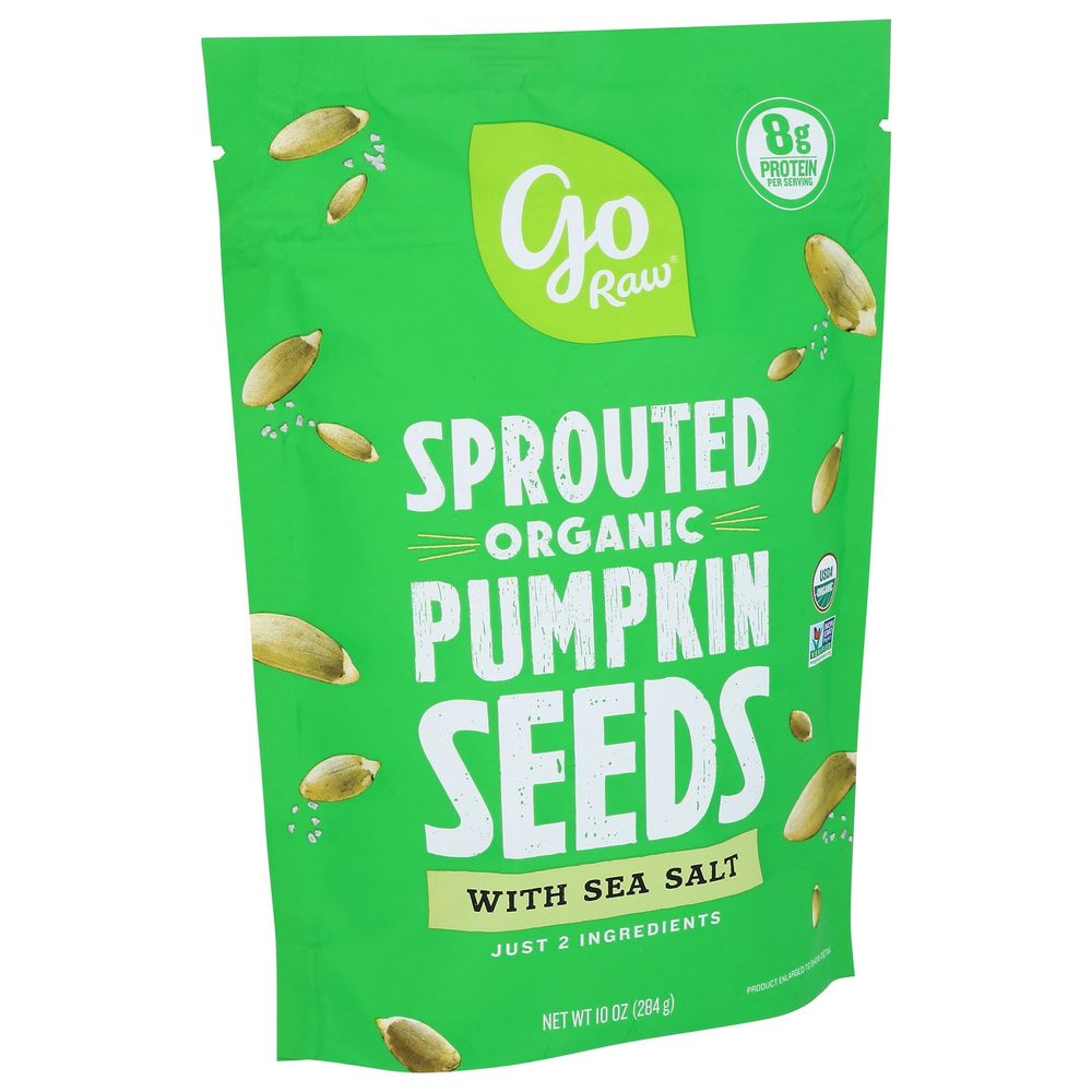 Go Raw Organic Sprouted Pumpkin Seeds With Sea Salt, 10 Ounce -- 6 Per Case