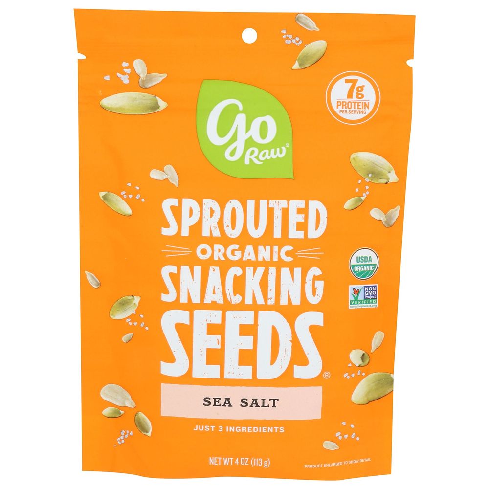 Go Raw Organic Sprouted Sunflower And Pumpkin Seeds With Sea Salt, 4 Ounce -- 6 Per Case
