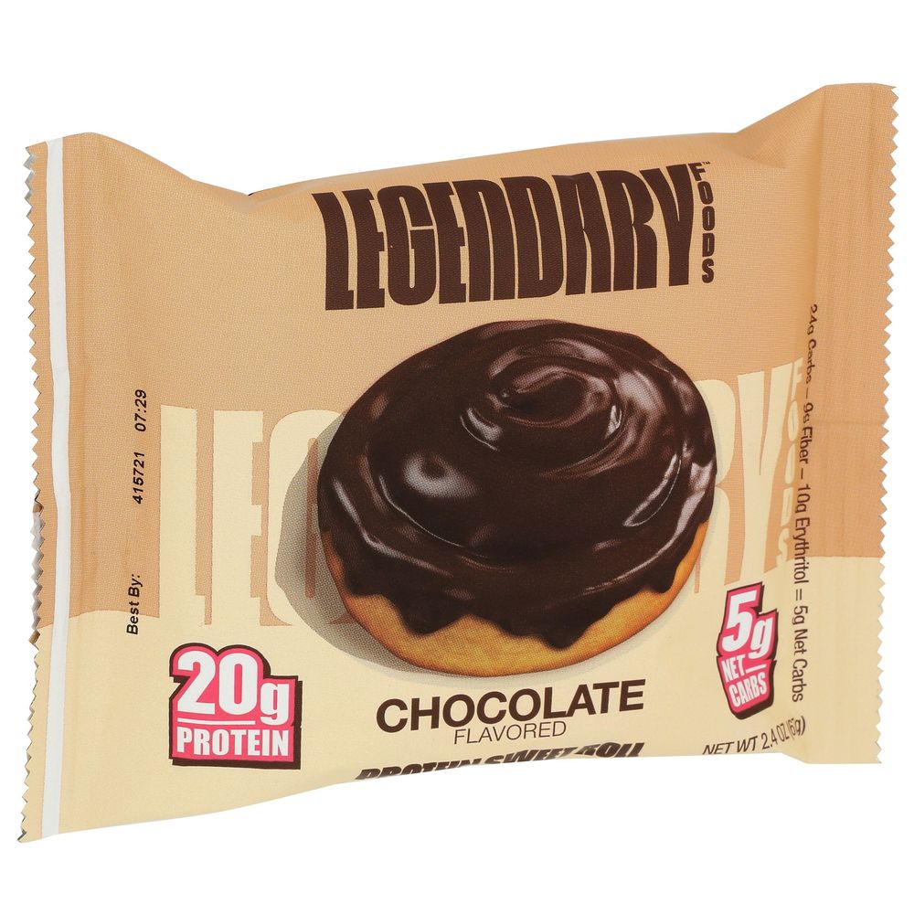 Legendary Foods Chocolate Protein Sweet Rolls, 2.4 Ounce -- 8 Per Case