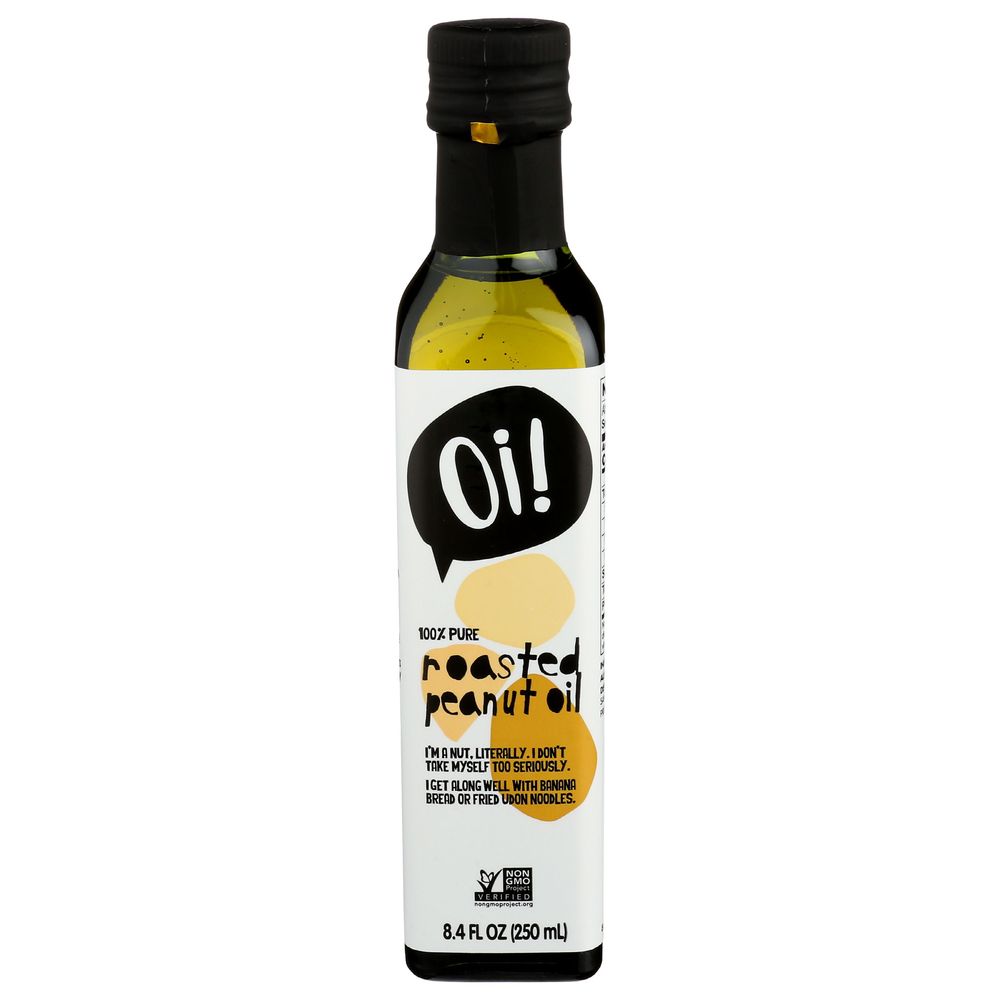 Oi 100 Percent Pure Roasted Peanut Oil, 8.4 Fluid Ounce -- 6 Per Case