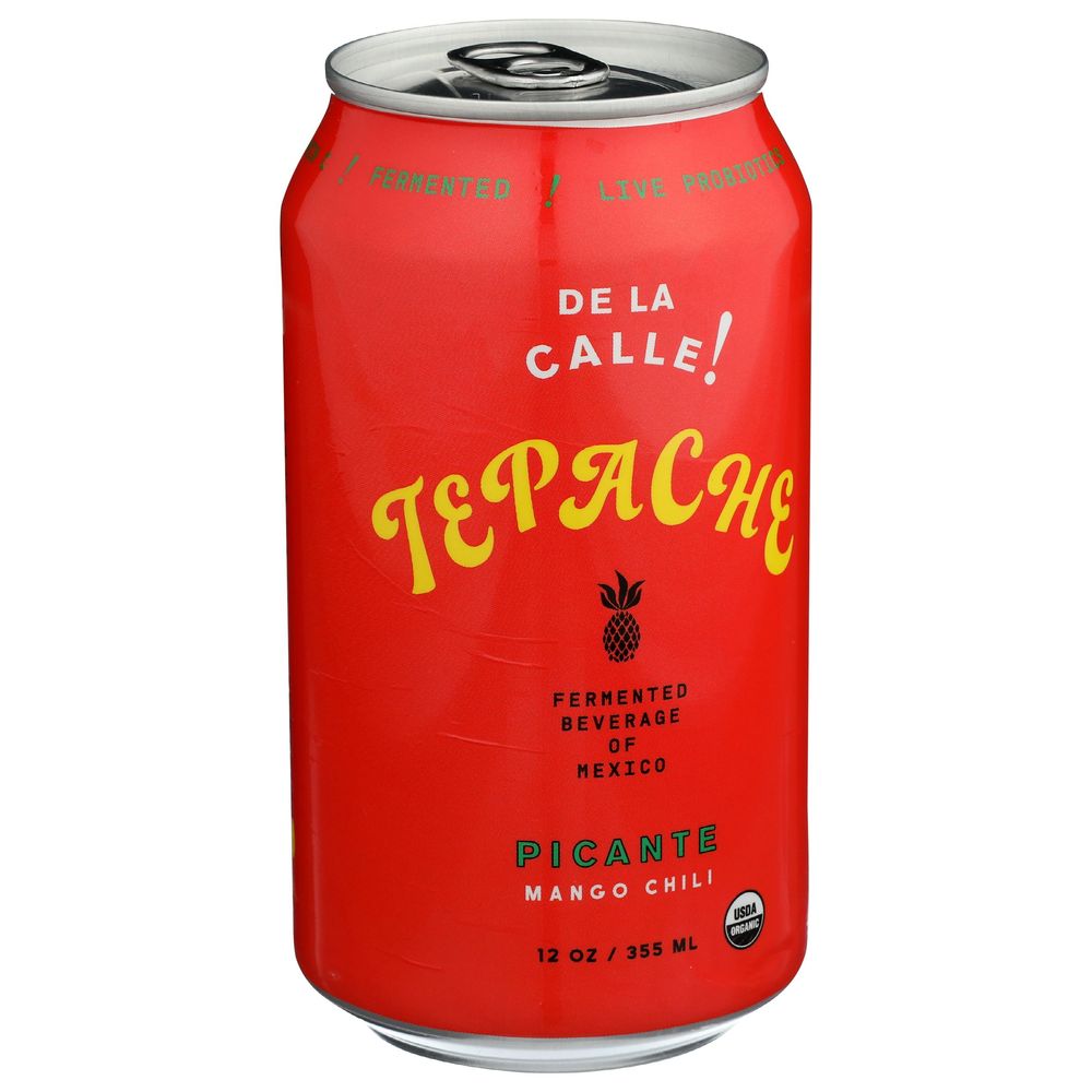 De La Calle Organic Picante Mango Chili Fermented Beverage, 12 Fluid Ounce -- 12 Per Case