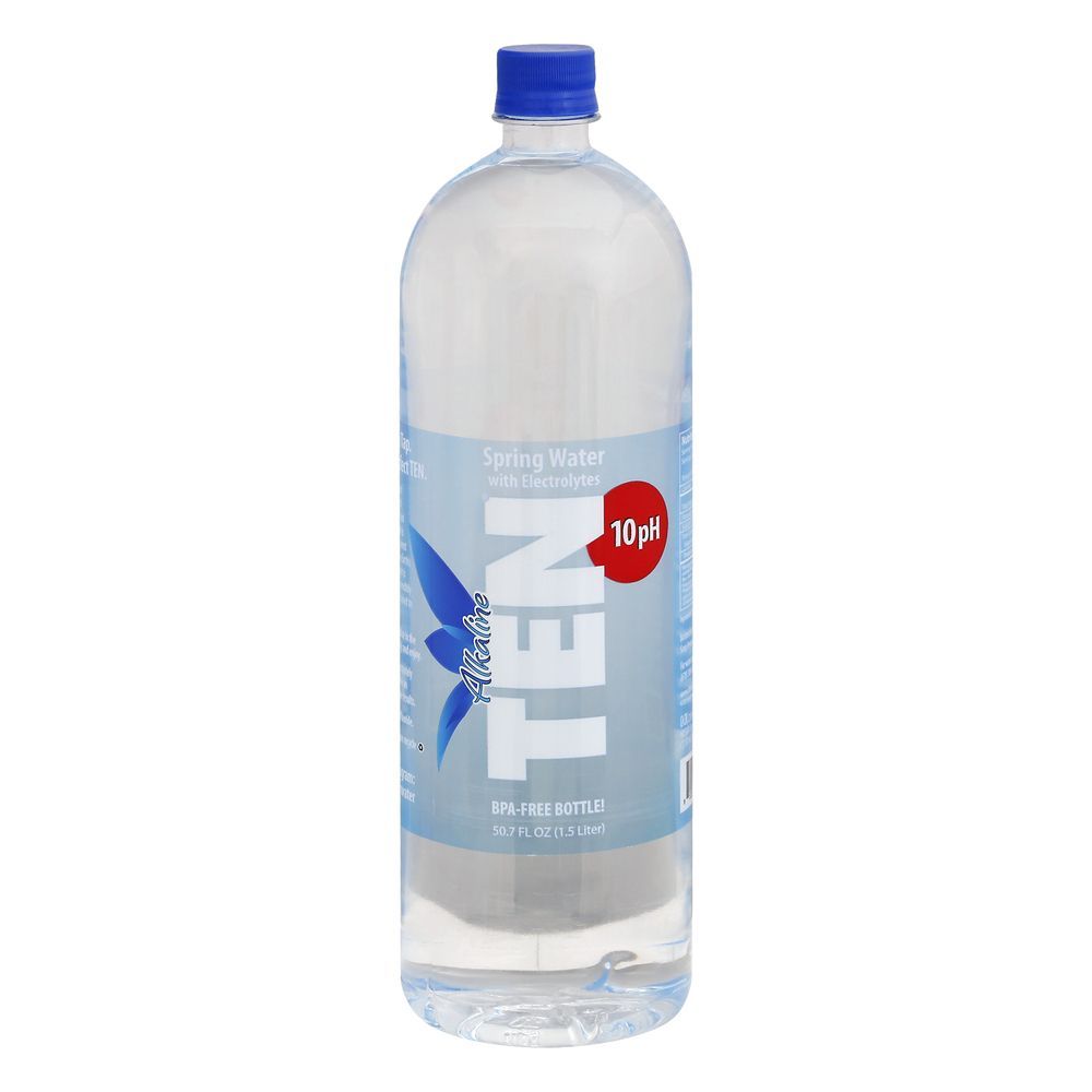 Ten Alkaline With 10 Ph Electrolytes Spring Water, 1.5 Liter -- 12 Per Case