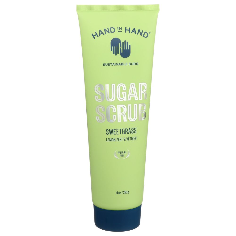 Hand In Hand Sweet Grass Sugar Scrub, 9 Ounce