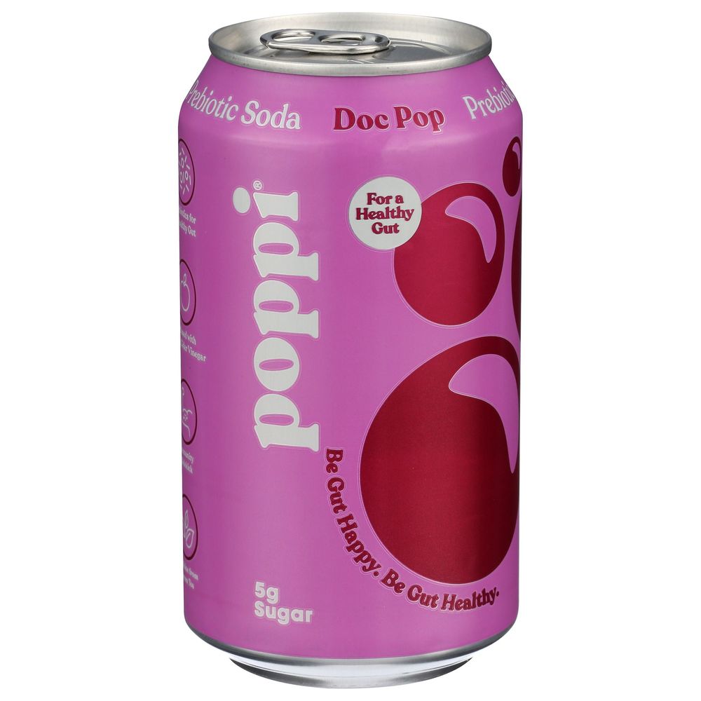 Poppi Doc Pop Prebiotic Soda, 12 Fluid Ounce -- 12 Per Case