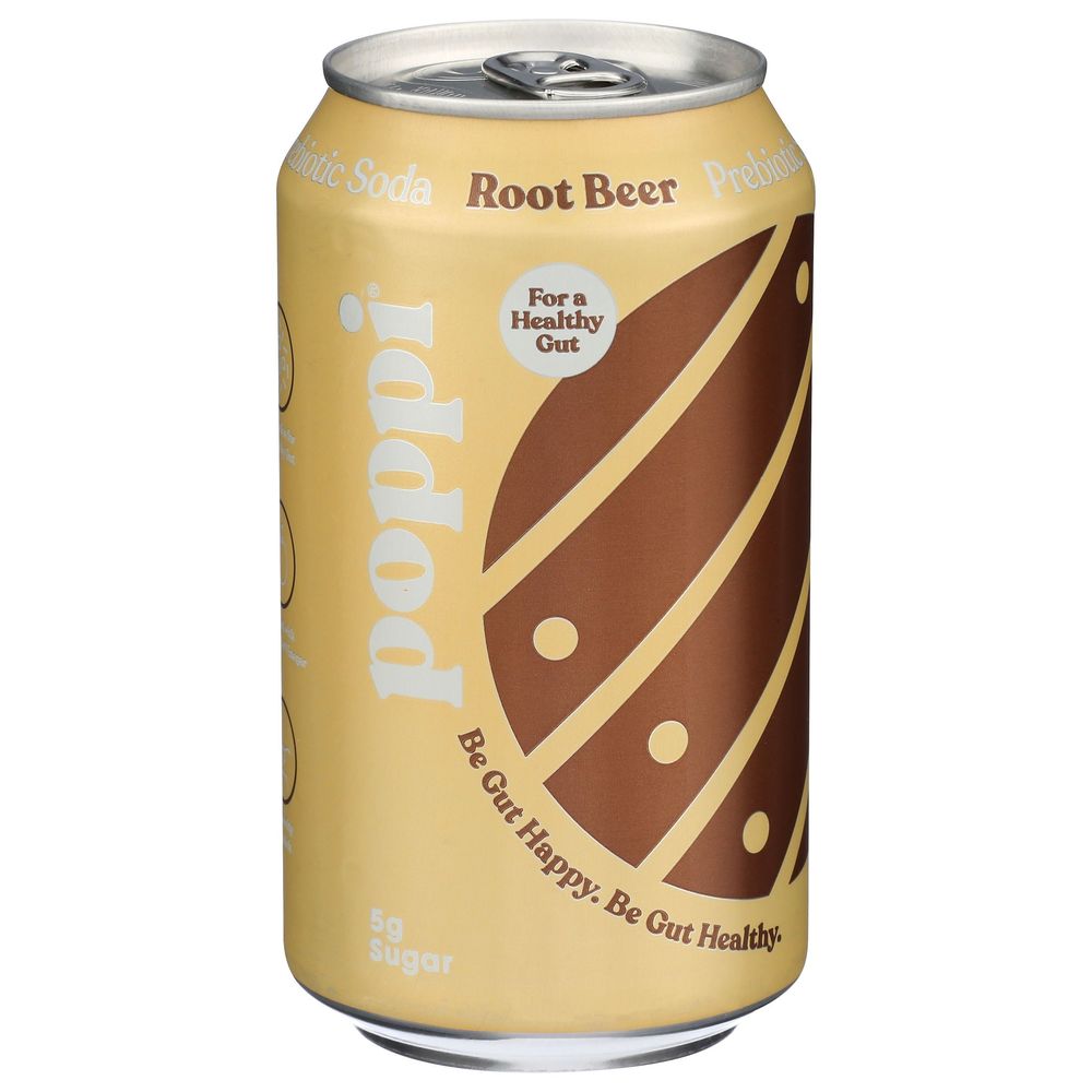 Poppi Root Beer Prebiotic Soda, 12 Fluid Ounce -- 12 Per Case