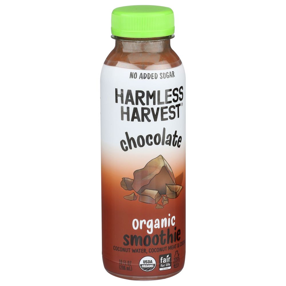 Harmless Harvest Organic Chocolate Coconut Smoothie, 10 Fluid Ounce -- 6 Per Case