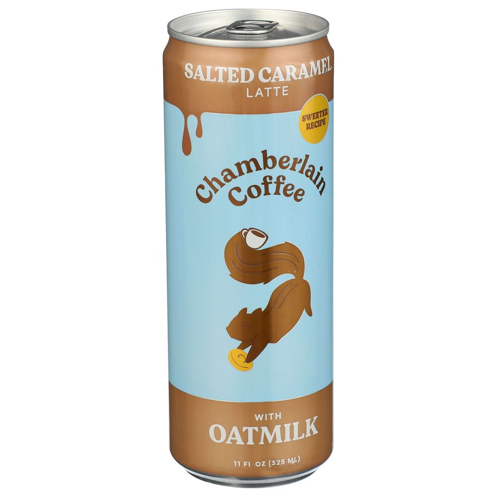 Chamberlain Coffee Salted Caramel Latte With Oatmilk, 11 Fluid Ounce -- 12 Per Case