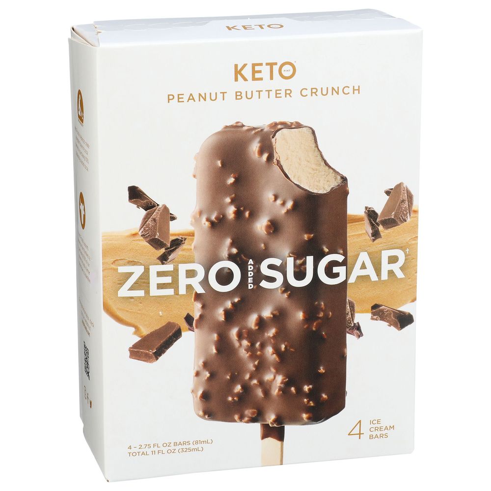 Keto Peanut Butter Crunch Ice Cream Bar, 11 Fluid Ounce -- 6 Per Case