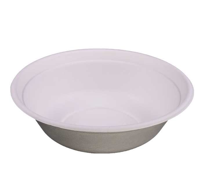 KITCH 24/7 White Compostable Multipurpose Molded Fiber Bowl, 32 Ounce -- 400 per case