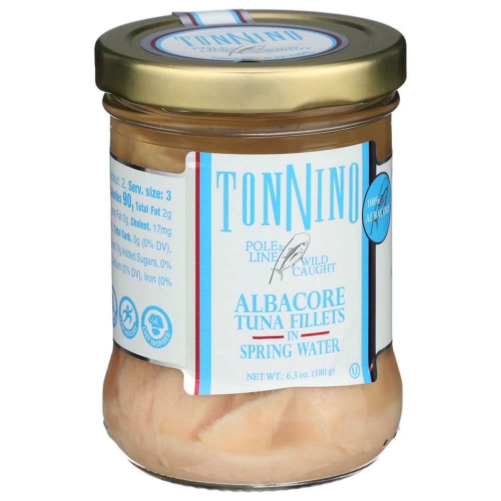 Tonnino Albacore Tuna Fillet In Spring Water, 6.3 Ounce -- 6 Per Case