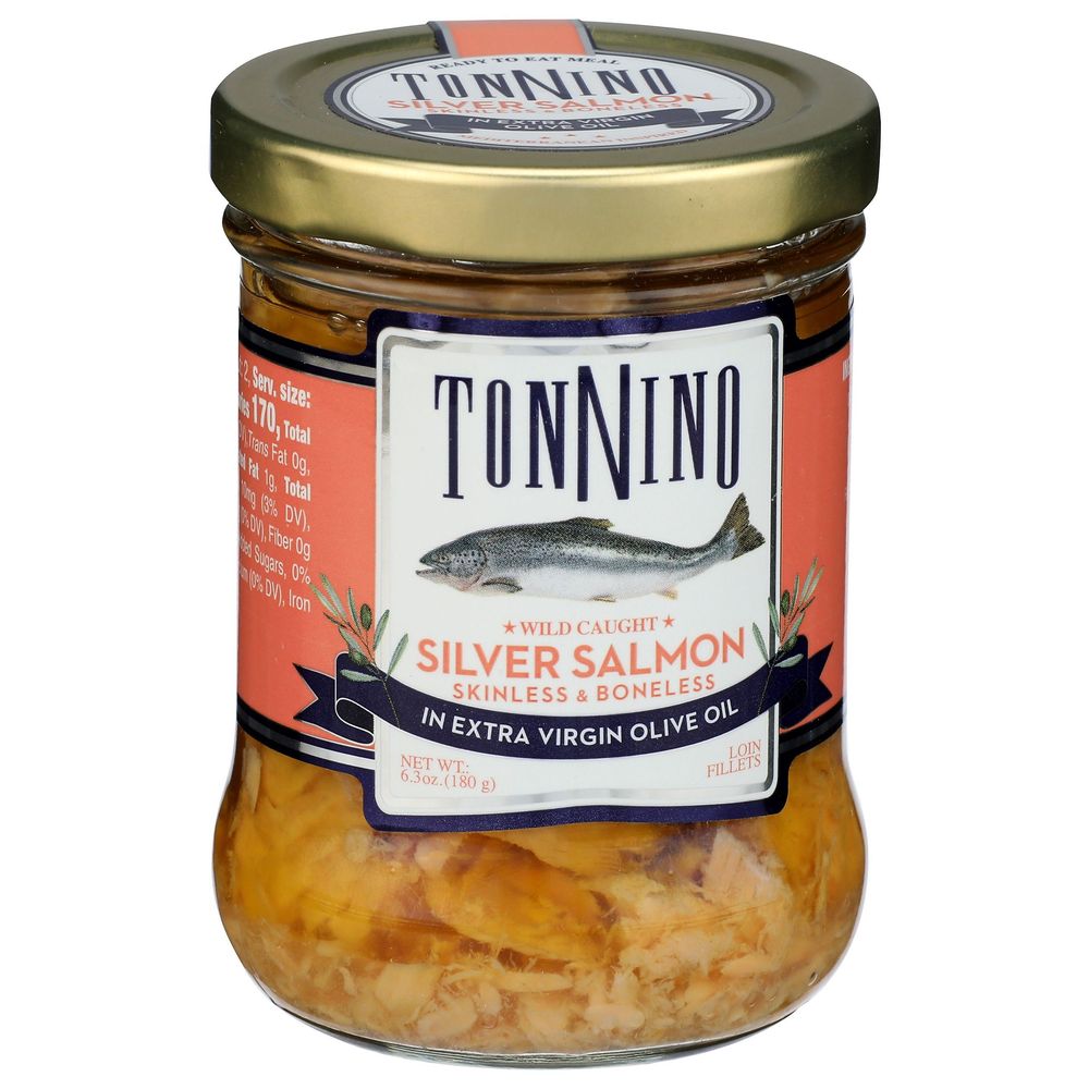 Tonnino Silver Salmon Fillet In Extra Virgin Olive Oil, 6.3 Ounce -- 6 Per Case