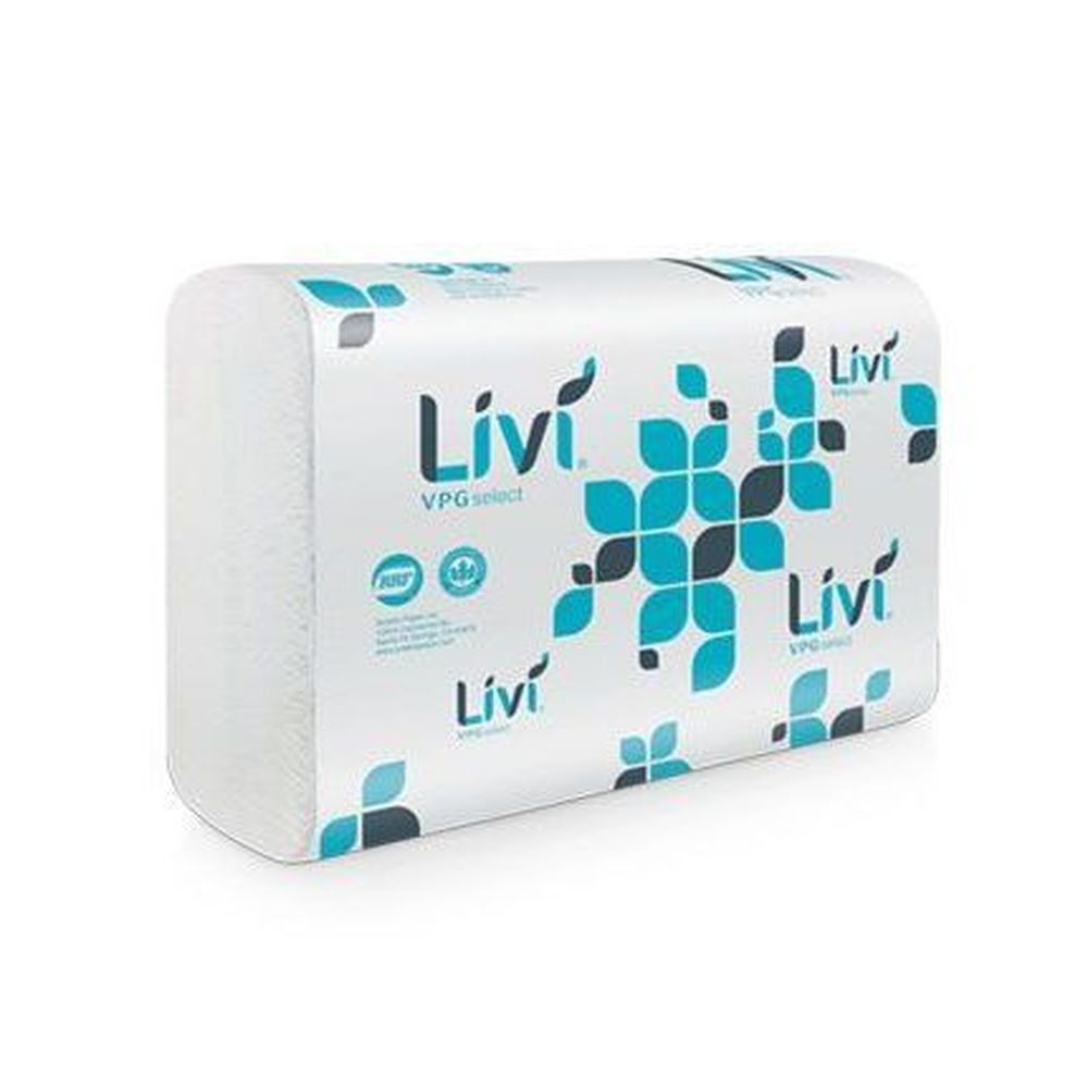 Solaris Livi Vpg Select White 1 Ply Multifold Towel, 10.6 X 9.5 Inch -- 2200 Per Case