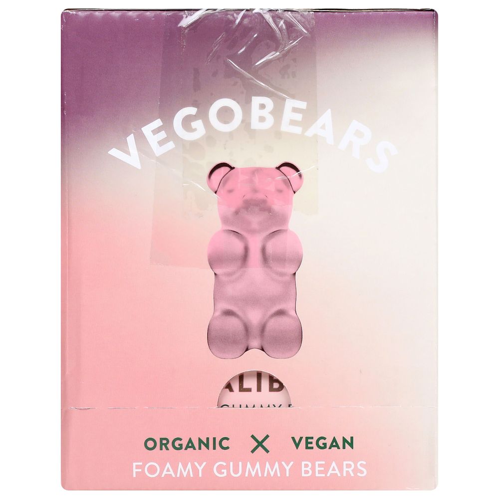 Vegobears Malibu Foamy Gummy Bears, 3.5 Ounce -- 10 per case