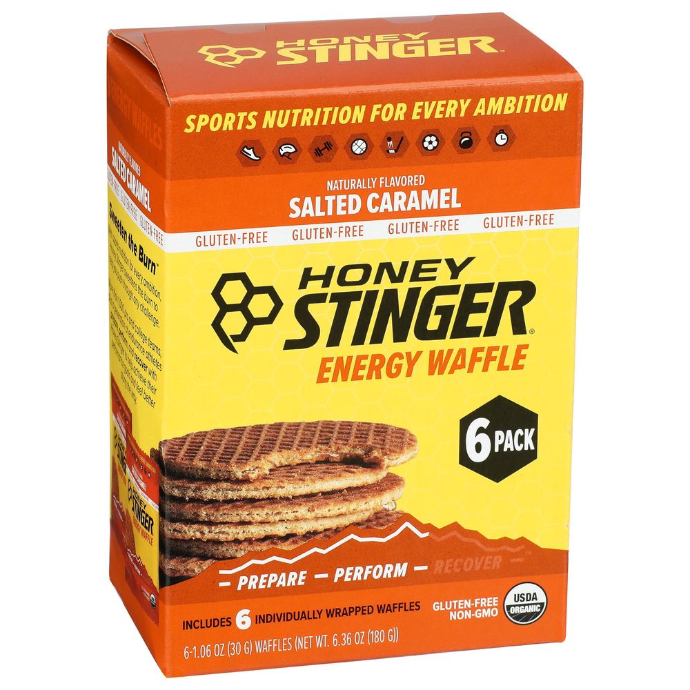 Honey Stinger Organic Salted Caramel Waffle, 6.36 Ounce -- 4 Per Case