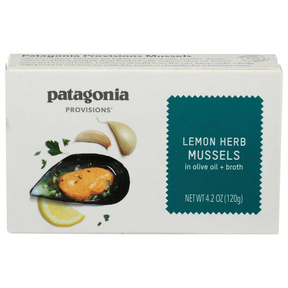 Patagonia Provisions Lemon Herb Mussels in Olive Oil Plus Broth