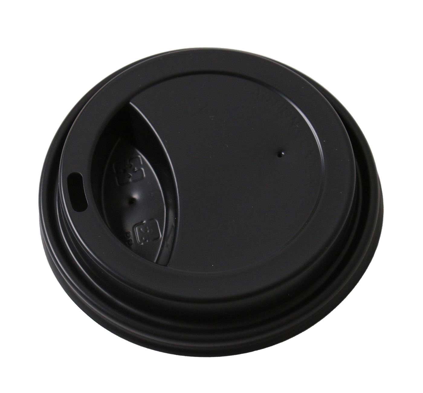 Verde Pack Black Lid for 10-20 Ounce Hot Cup -- 1000 per case