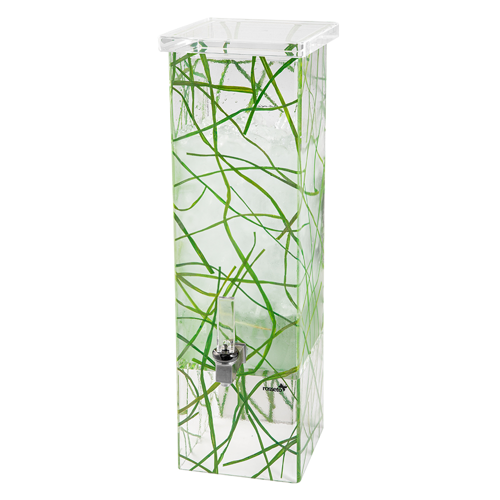 Rosseto Sea Grass Square Beverage Dispenser, 2 Gallon Capacity