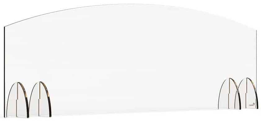 Rosseto Avant Guarde Acrylic Sneeze Guard, 48 X 15.5 Inch