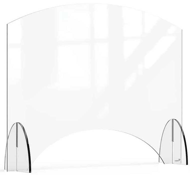 Rosseto Avant Guarde Acrylic Sneeze Guard With Pass Through Window, 36 X 28 Inch