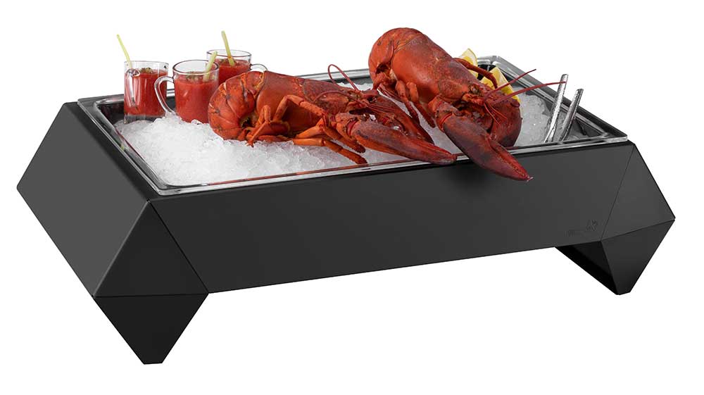 Rosseto Diamond Multi-chef Black Matte Cooler, 25.5 X 16 X 8 Inch