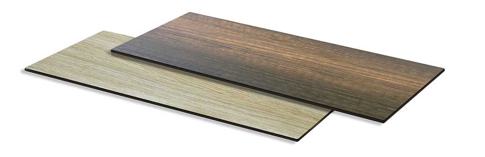 Superficie Angosta Reversible De Hpl Rosseto En Madera Nogal/natural, 31.5 X 7.75 X 0.3 Pulgadas