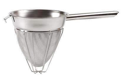 Winco Stainless Steel Reinforced Bouillon Strainer, 8 Inch