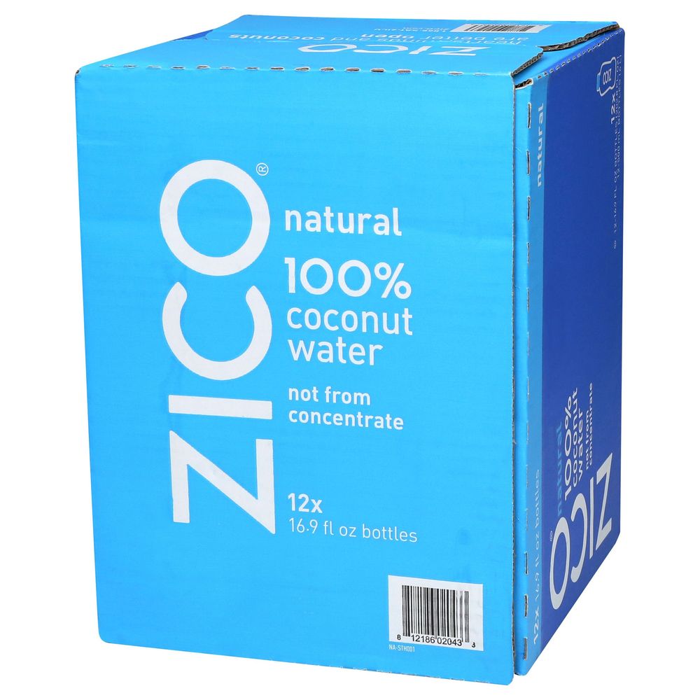 Zico Natural Coconut Water, 16.9 Ounce -- 12 per case
