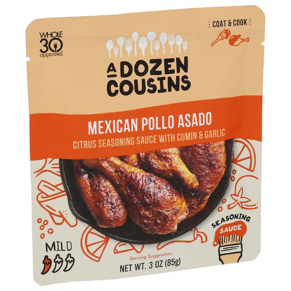 A Dozen Cousins Mexican Pollo Asado Seasoning Sauce, 3 Fluid Ounce -- 10 Per Case