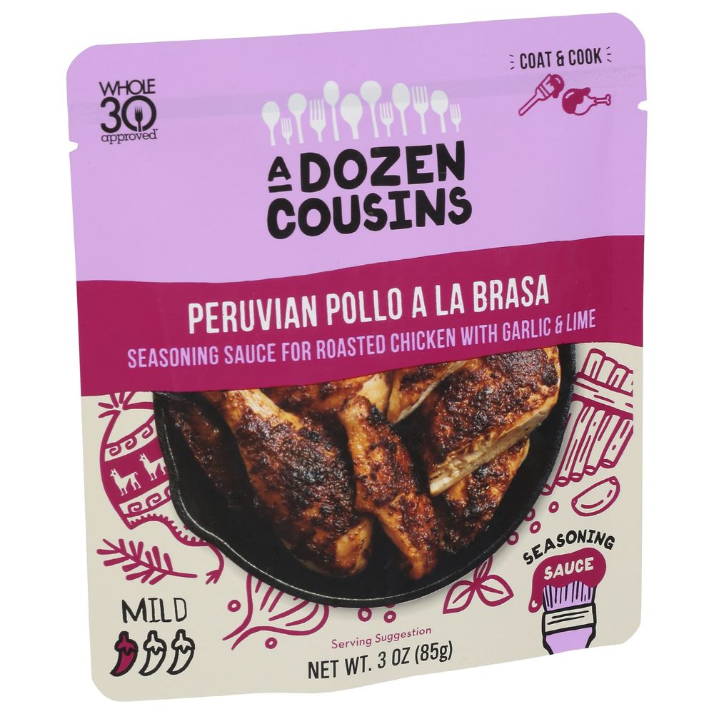 A Dozen Cousins Peruvian Pollo A La Brasa Seasoning Sauce, 3 Fluid Ounce -- 10 Per Case